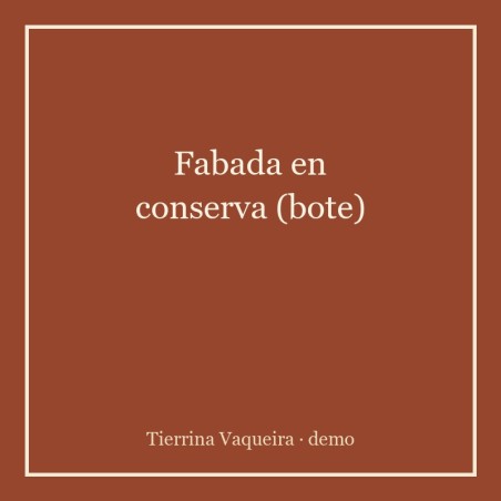 Fabada en conserva (bote)